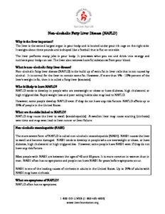 Non-Alcoholic Fatty Liver Disease (NAFLD) Handout