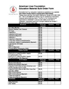 Educational Material Bulk Order forms